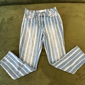 RSQ Boyfriend Striped Denim Jeans … sz 7/28